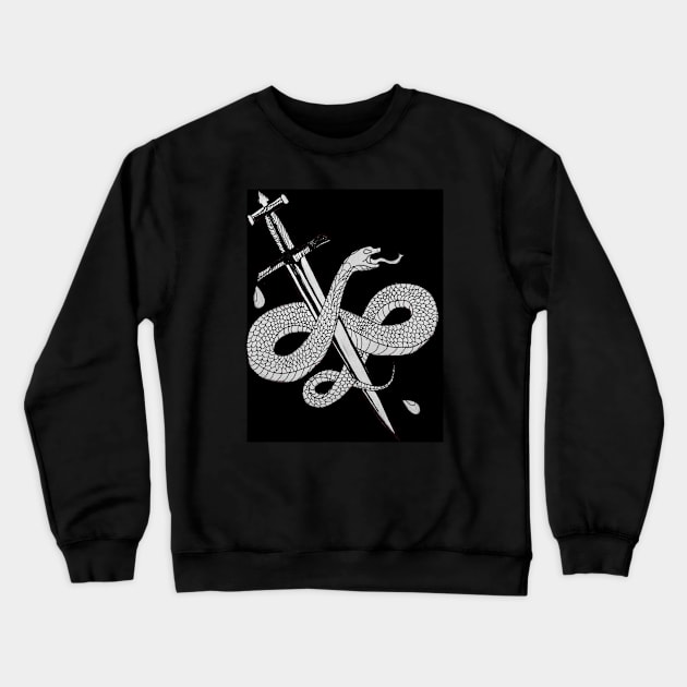 Snake & Sword Crewneck Sweatshirt by PuddinGal4302